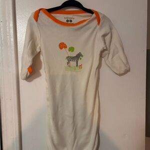 Baby Soy Cream and Orange Kids Pajamas Nightgown